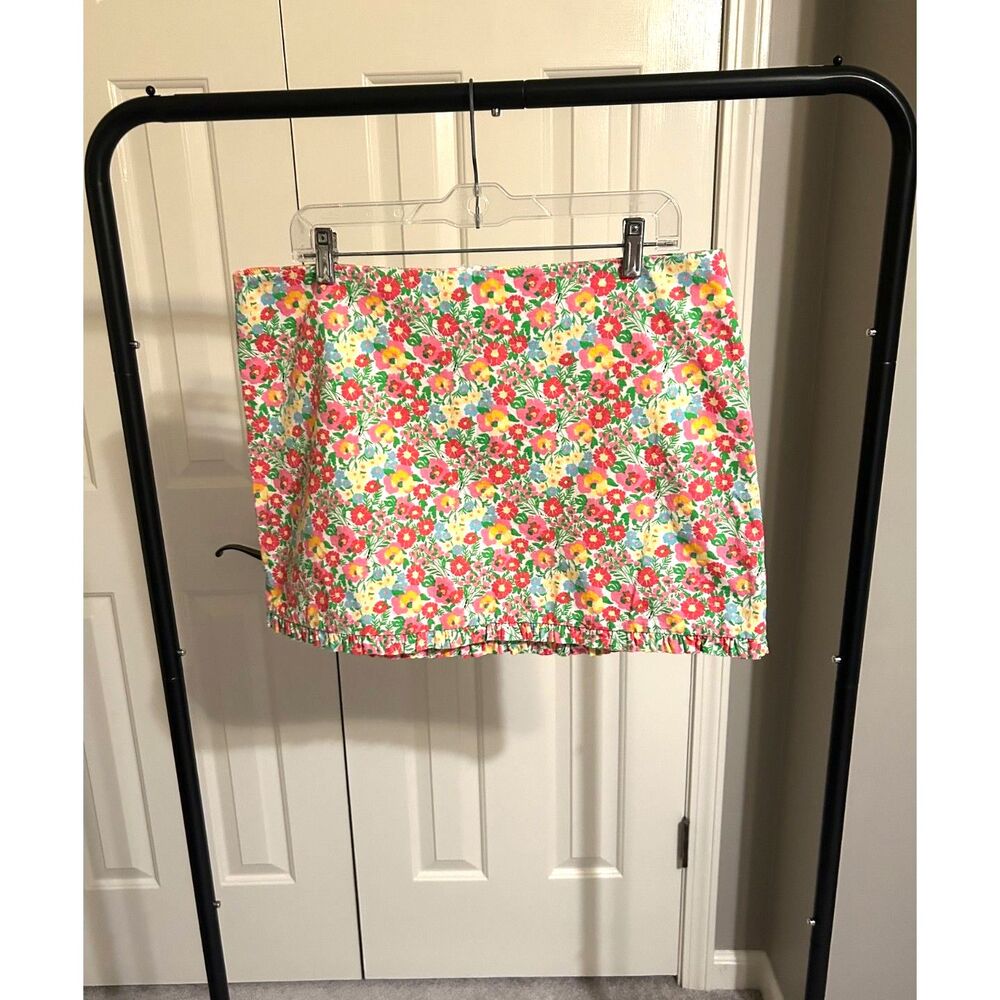 Lilly Pulitzer Callie Ruffled Mini Skirt - Ants on Parade Floral Print - Size 12